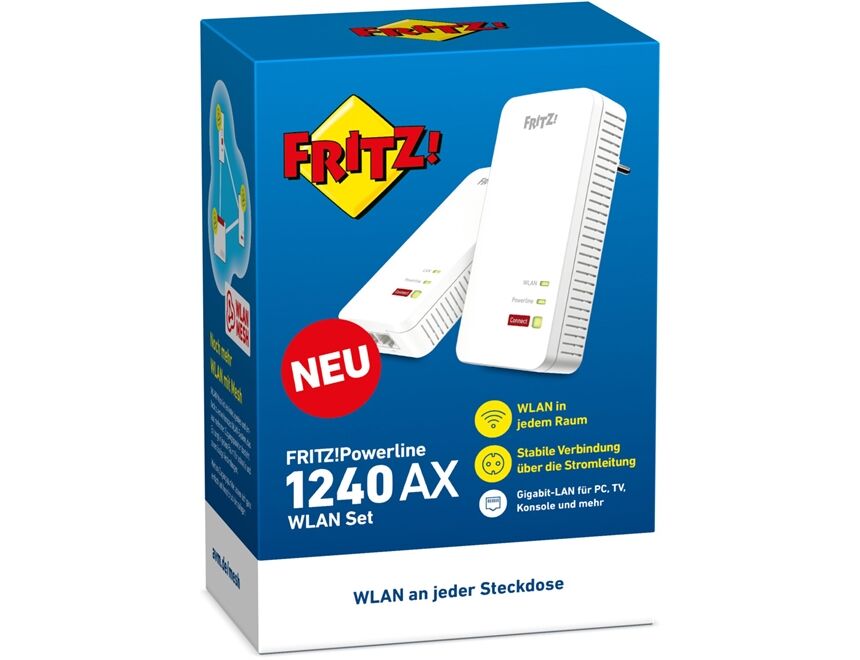 AVM FRITZ!Powerline 1240 AX WLAN Set