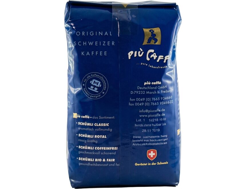 PIUCAFFEE Schümli-Classic Kaffee 1 KG