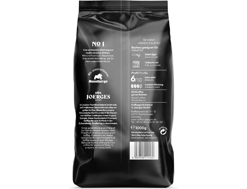joerges GORILLA ESPRESSO CREMA NO1