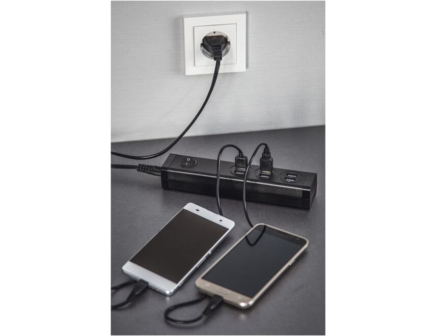 Hama 223201 USB-Mehrfach-Ladegerät 6Ports (34W)