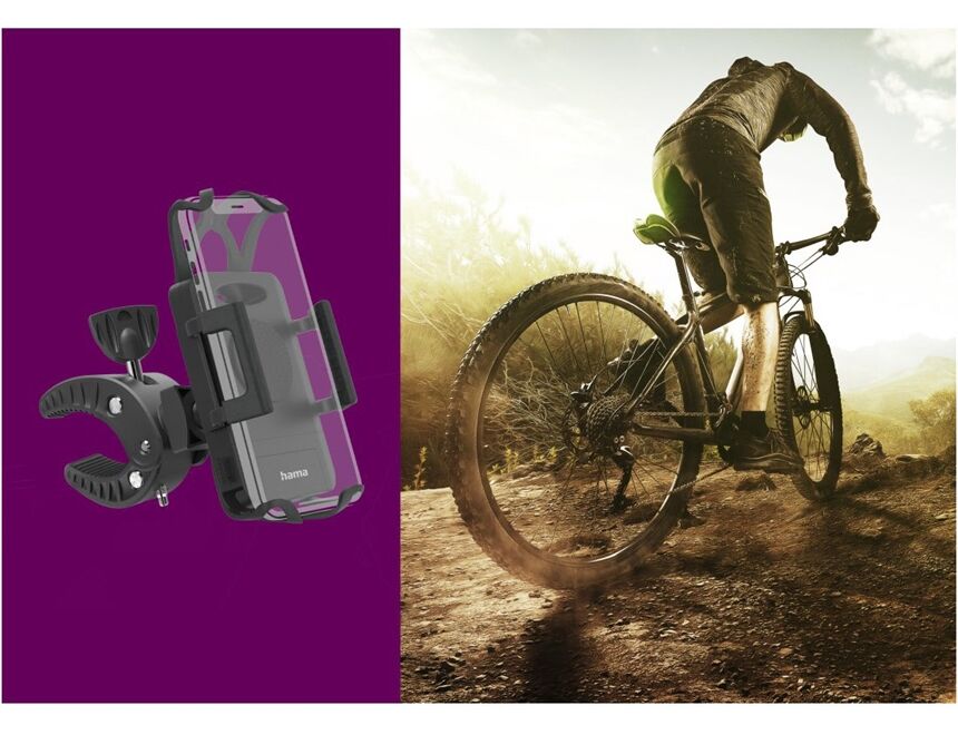 Hama 201514 Fahrrad-Handyhalterung Strong