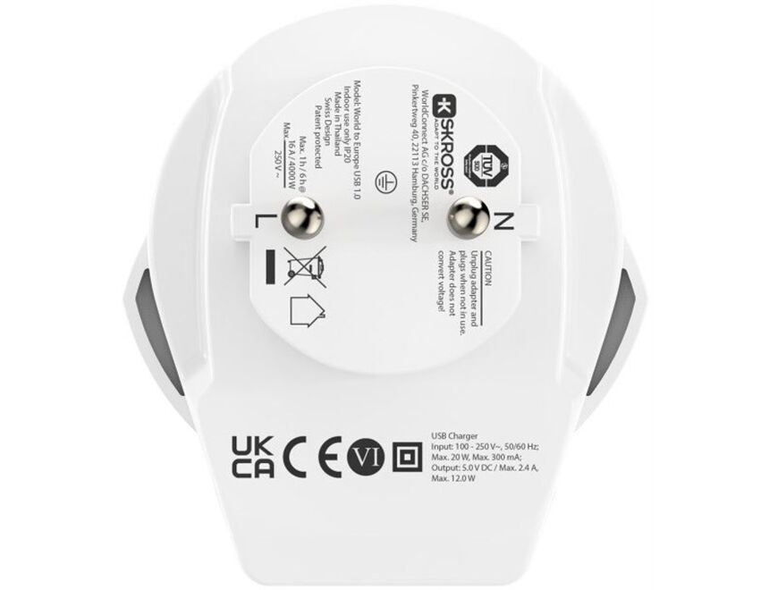 Hama 223475 Reiseadapter USB (Welt>Europa)