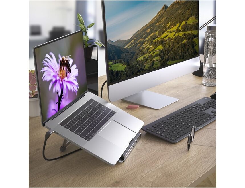 Hama 200139 12-Port USB-C-Docking-Station
