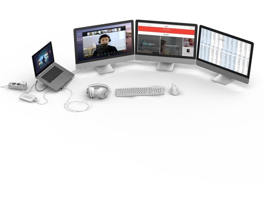 Hama 200139 12-Port USB-C-Docking-Station