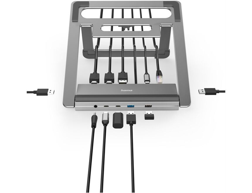 Hama 200139 12-Port USB-C-Docking-Station