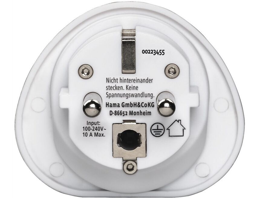 Hama 223455 Reiseadapter (Welt>Europa)