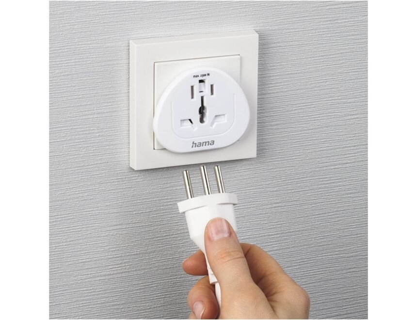 Hama 223455 Reiseadapter (Welt>Europa)