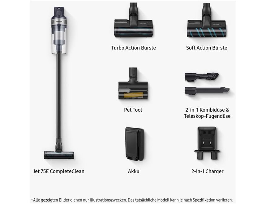 Samsung Jet 75E CompleteClean VS20B75BCR5/WD