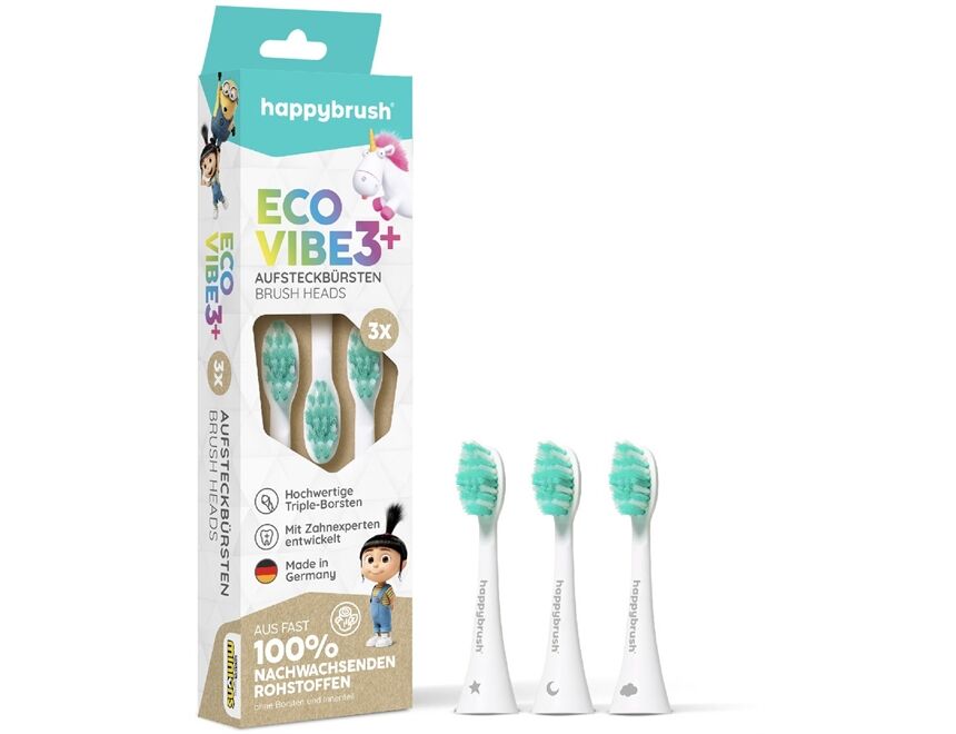 happybrush ECO VIBE KIDS Aufsteckbürsten Agnes