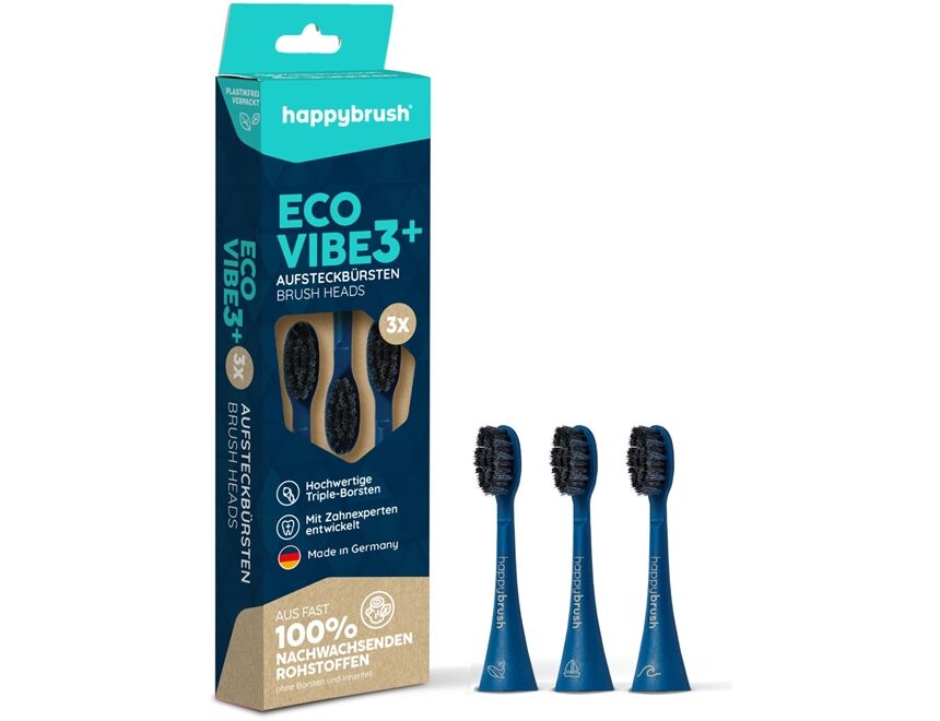 happybrush ECO VIBE 3+ Aufsteckbürsten Ocean