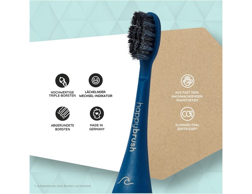 happybrush ECO VIBE 3+ Aufsteckbürsten Ocean