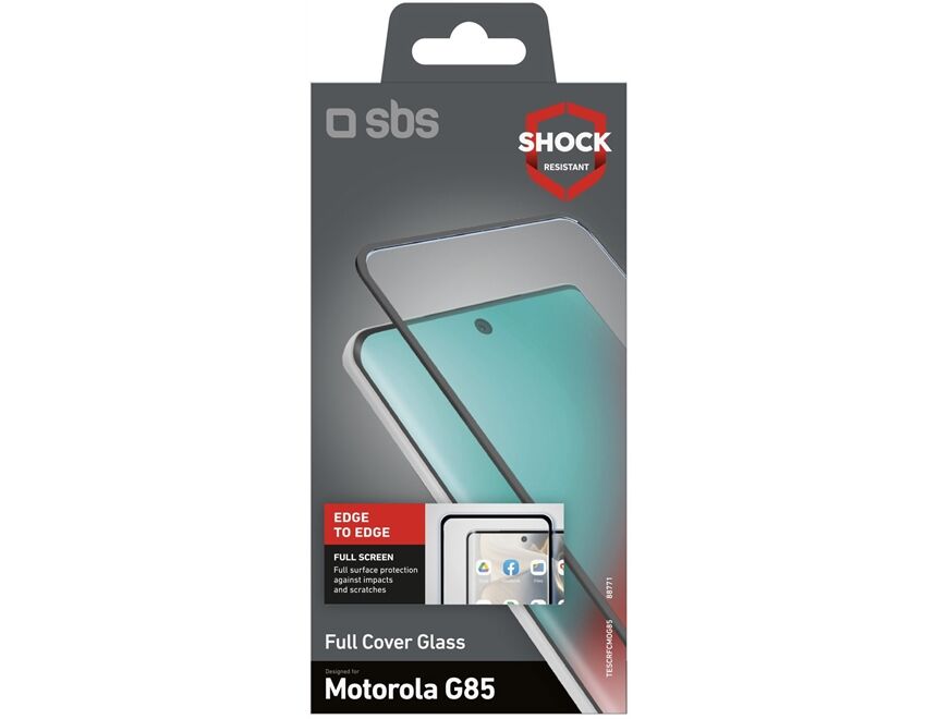 SBS Full Cover Glass für Motorola moto g85