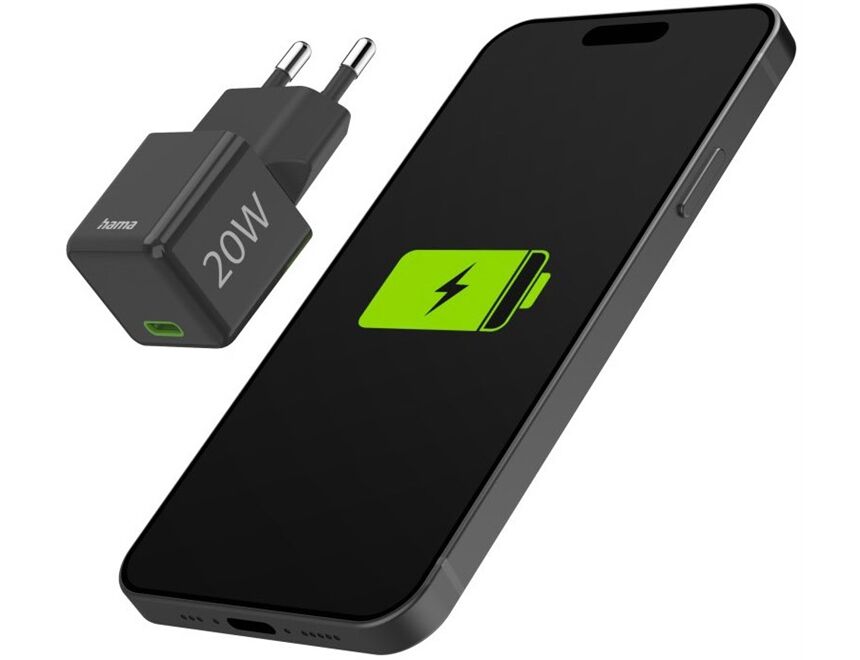 Hama 201984 Super-Mini-Schnellladegerät (20W)