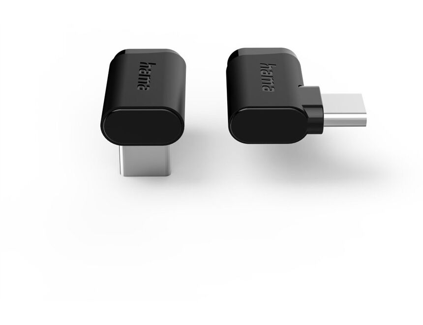 Hama USB-C-Winkeladapter 90° 2er Set