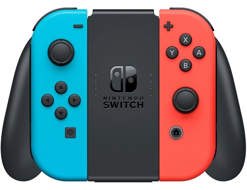Nintendo Switch Konsole OLED neon rot/ neon blau