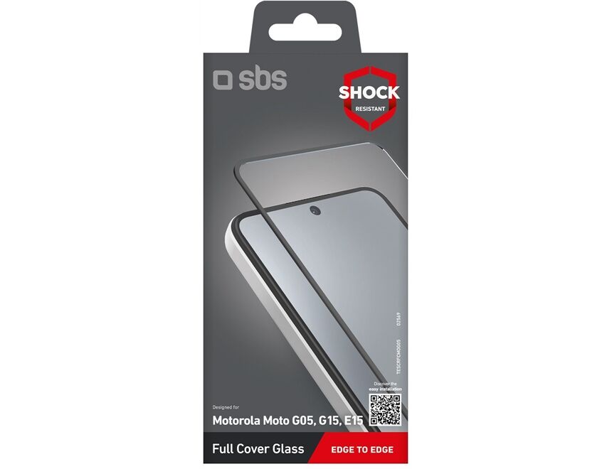SBS Full Cover Glass für Motorola moto g05/g15/e15