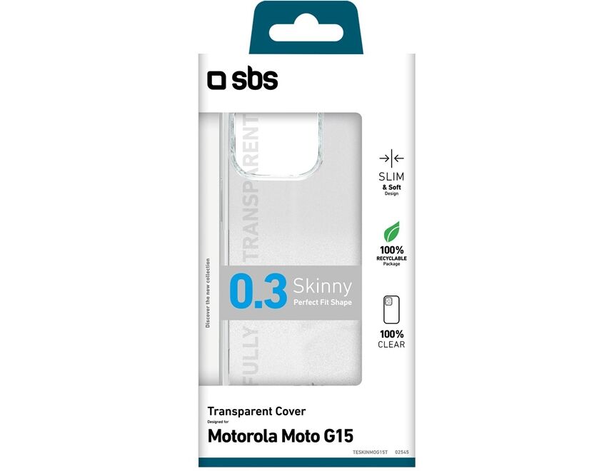 SBS Skinny Cover für Motorola moto g15