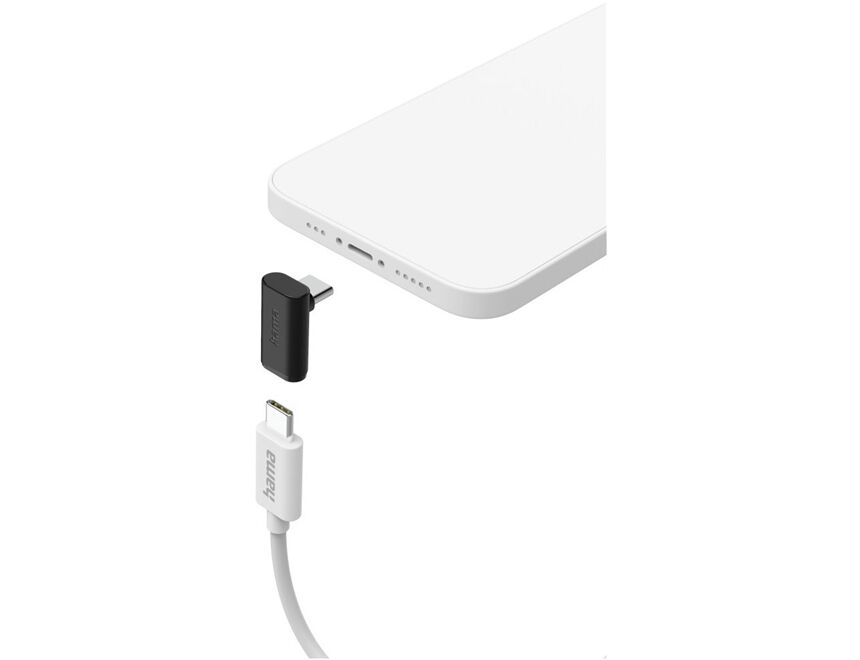 Hama USB-C-Winkeladapter 90° 2er Set