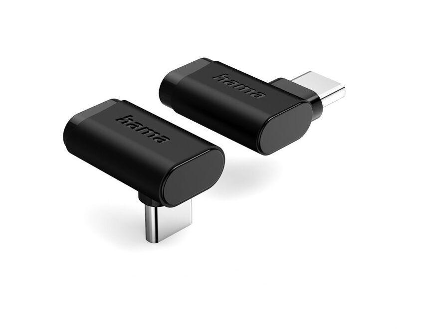 Hama USB-C-Winkeladapter 90° 2er Set