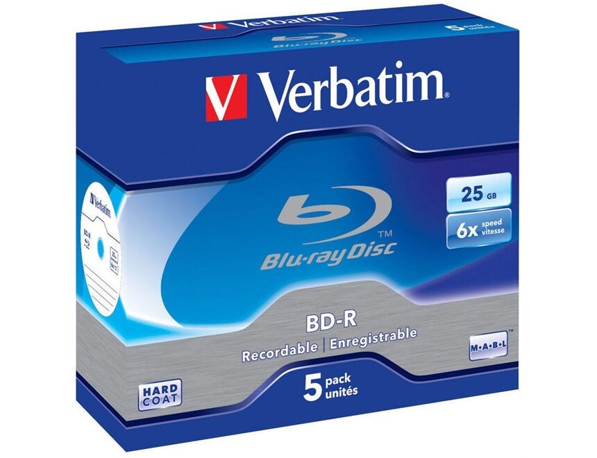 Verbatim BD-R 6x 25GB 5erJC Single Layer