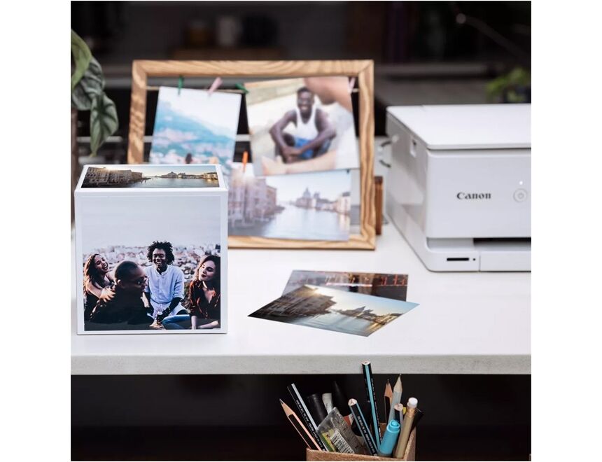 Canon PP-201 5x5 PHOTO CUBE WHITE ORANGE
