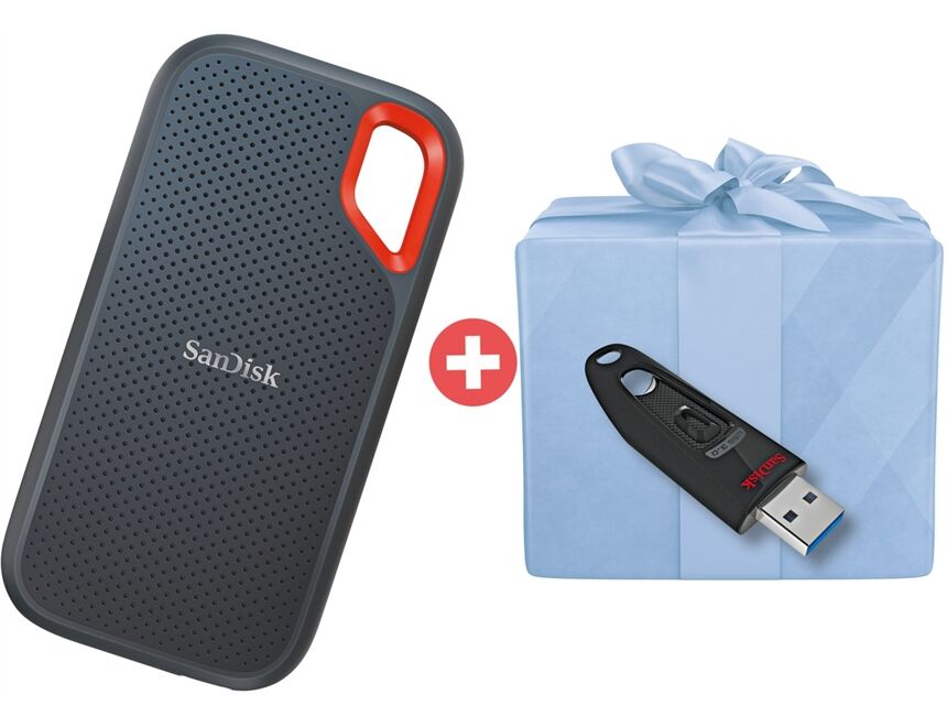 SANDISK Extreme Portable SSD V2 1TB + UltraUSB3.0 (64GB)