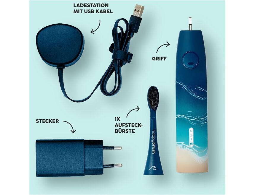 happybrush ECO VIBE 3 Starterkit Ocean