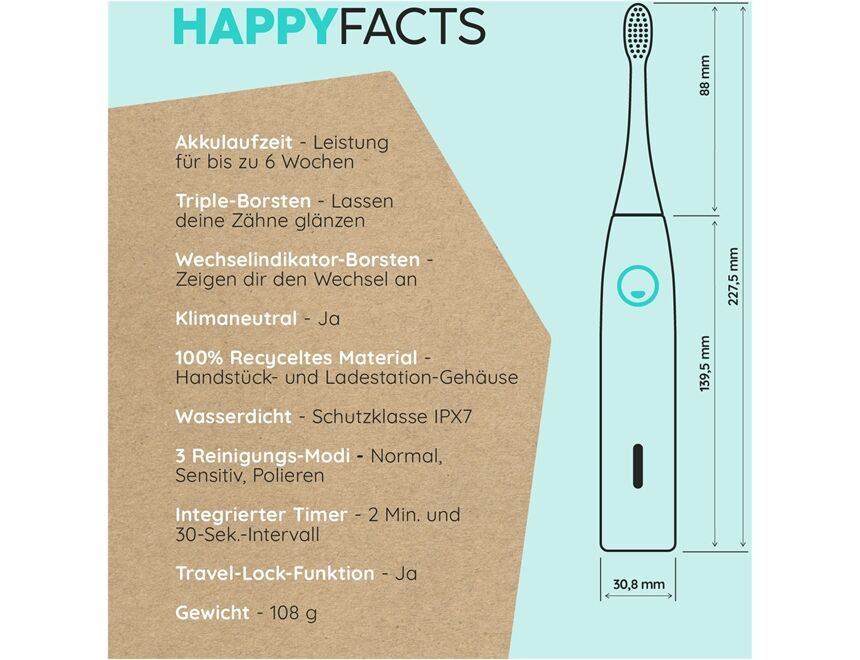 happybrush ECO VIBE 3 Starterkit Ocean