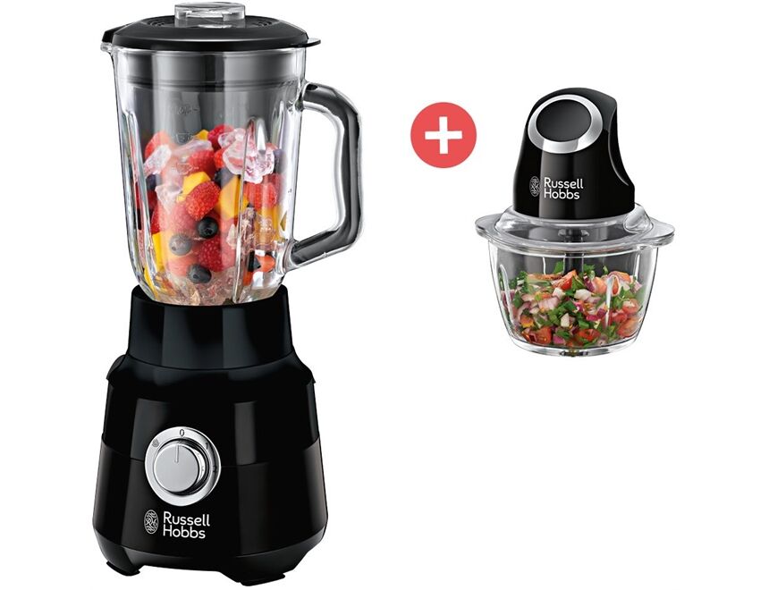 Russell Hobbs MatteBlackStandmixer+MatteBlackMiniChopp