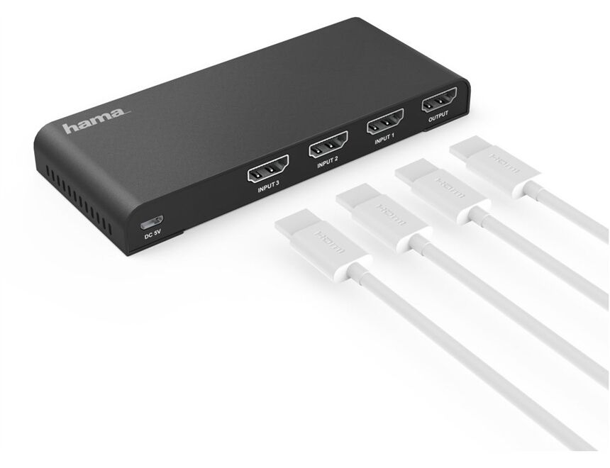 Hama 121770 4k-HDMI-Umschalter 3x1