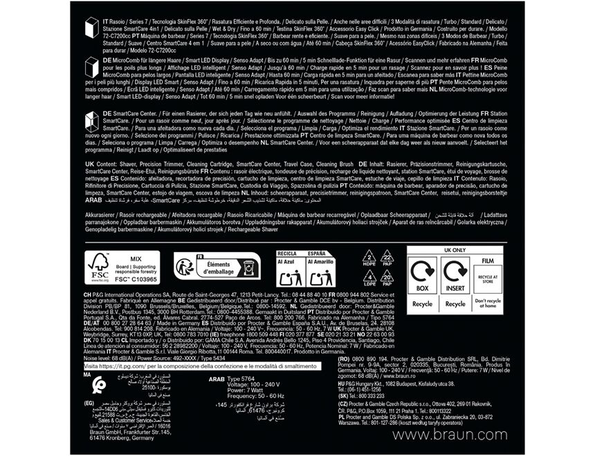 Braun 72-C7200cc Series 7