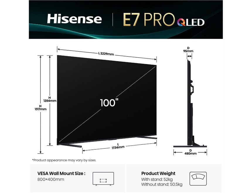 Hisense 100E7Q Pro