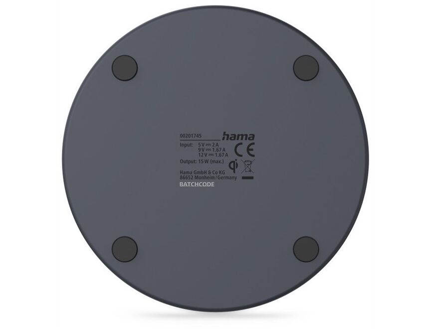 Hama 201745 Kabelloses Ladepad(15W)