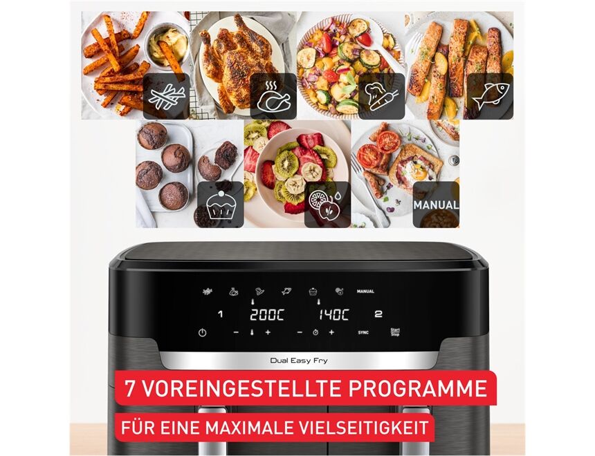 Tefal EY942H Dual Easy Fry XXL