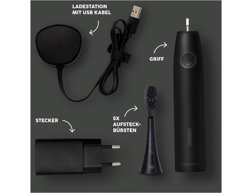 happybrush ECO VIBE 3 Starterkit + 4 Refills