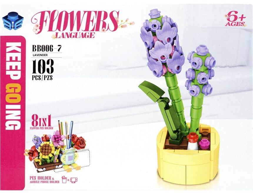 AKTRADE 70377 Flowers Building Set 1