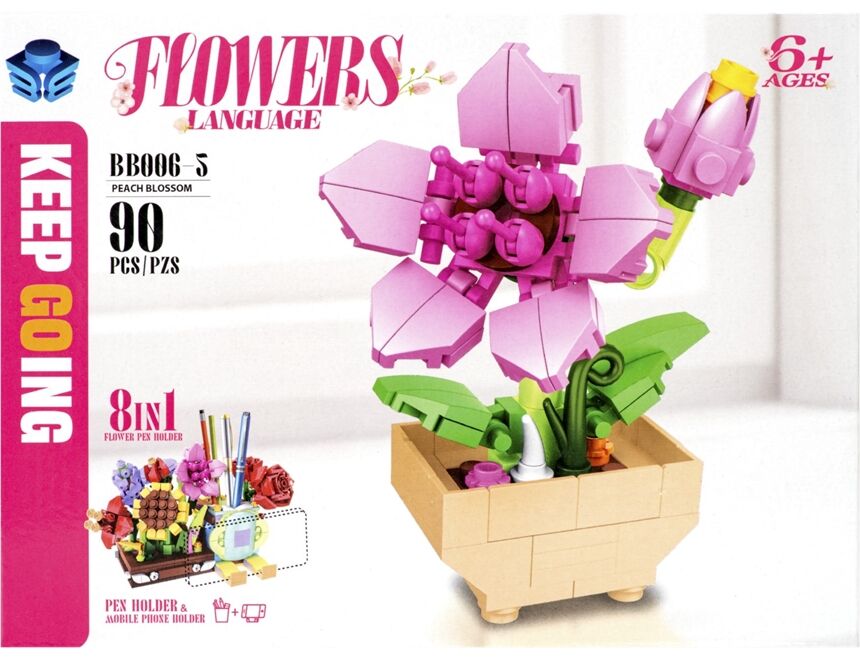 AKTRADE 70377 Flowers Building Set 1