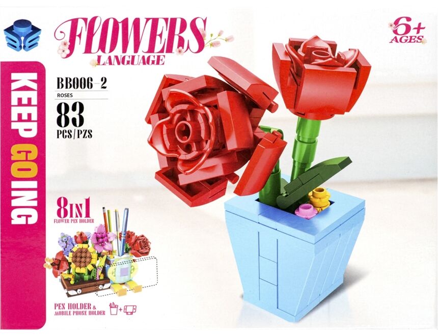 AKTRADE 70377 Flowers Building Set 1