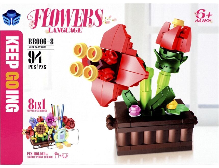 AKTRADE 70377 Flowers Building Set 1
