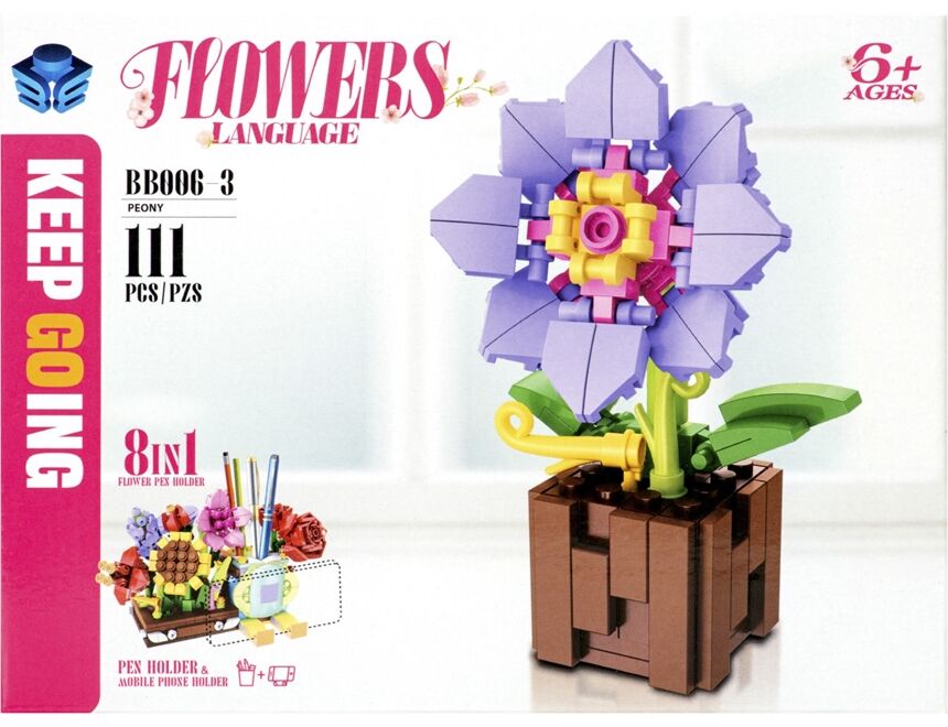 AKTRADE 70377 Flowers Building Set 1