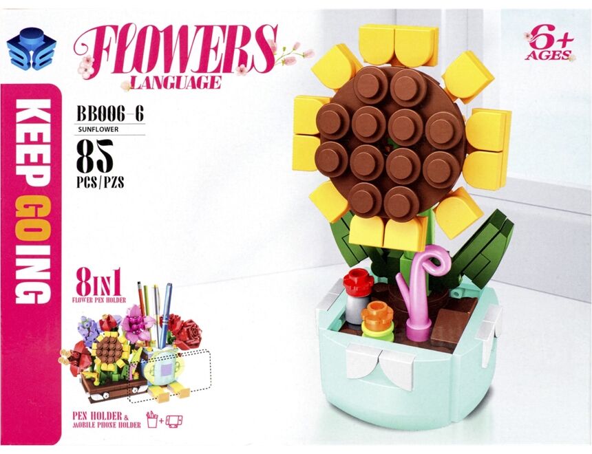 AKTRADE 70377 Flowers Building Set 1