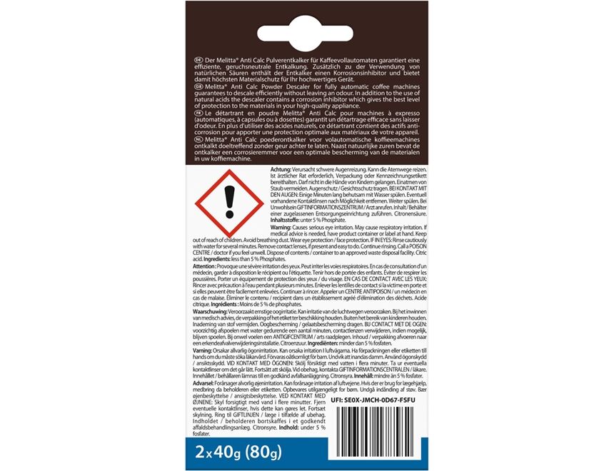 Melitta Entkalker (2 Sachets)