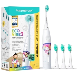 happybrush ECO VIBE KIDS Agnes + 3 Refills