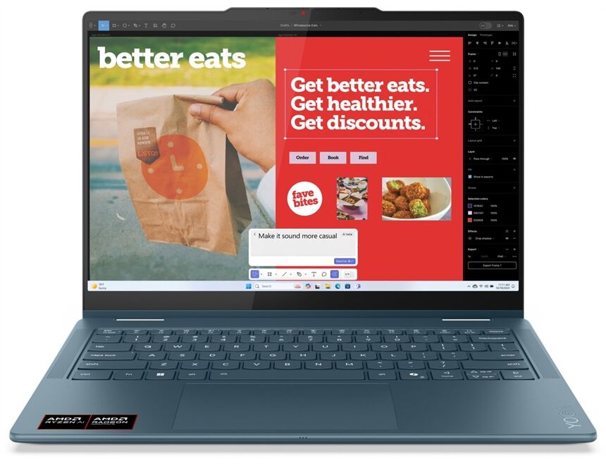 Lenovo Yoga 7 14AKP10 (83JR004JGE) Ryzen AI 5 16GB 512GB