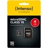 Intenso microSDHC Card (4GB) Class 10