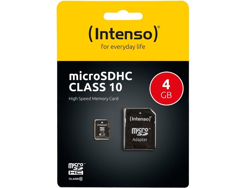 Intenso microSDHC Card (4GB) Class 10