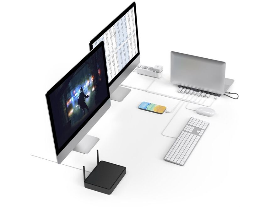 Hama 200100 10 Port USB-C-Docking-Station