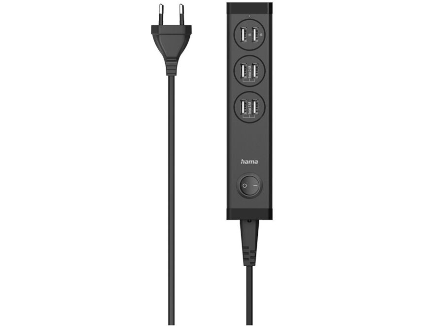 Hama 223201 USB-Mehrfach-Ladegerät 6Ports (34W)