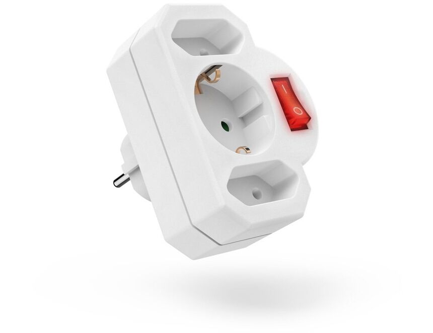 Hama 223217 Steckdosenadapter 3-fach