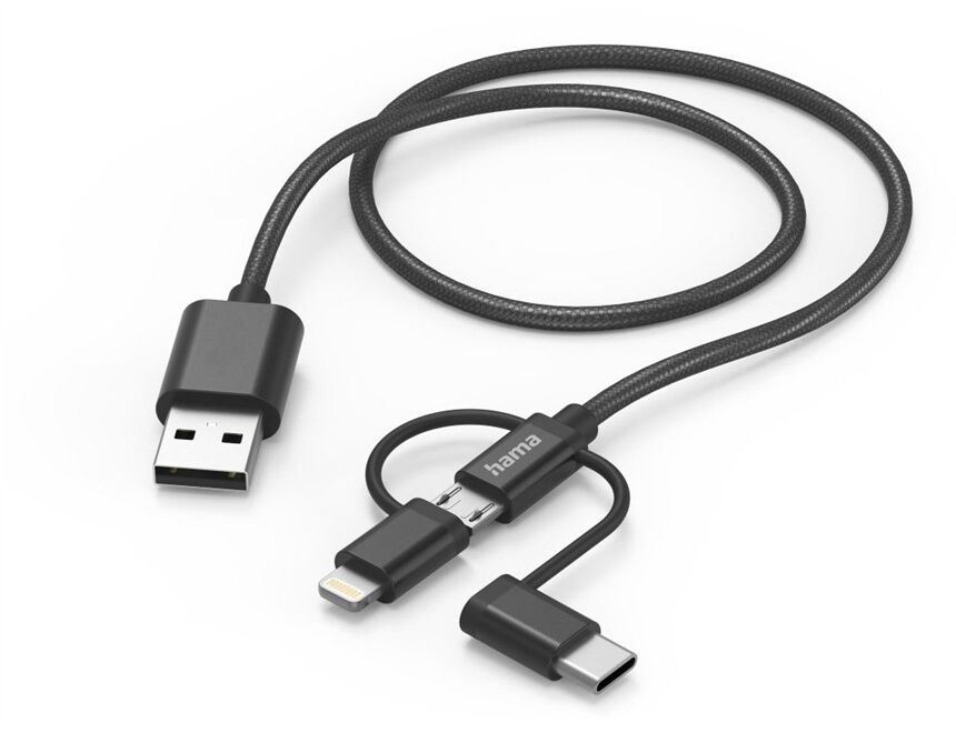 Hama 201536 3in1 Ladekabel (1,5m)